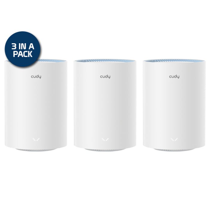 Cudy Dual Band WiFi 5 1200Mbps Fast Ethernet Mesh 3 Pack - NUTECH SOLUTIONS
